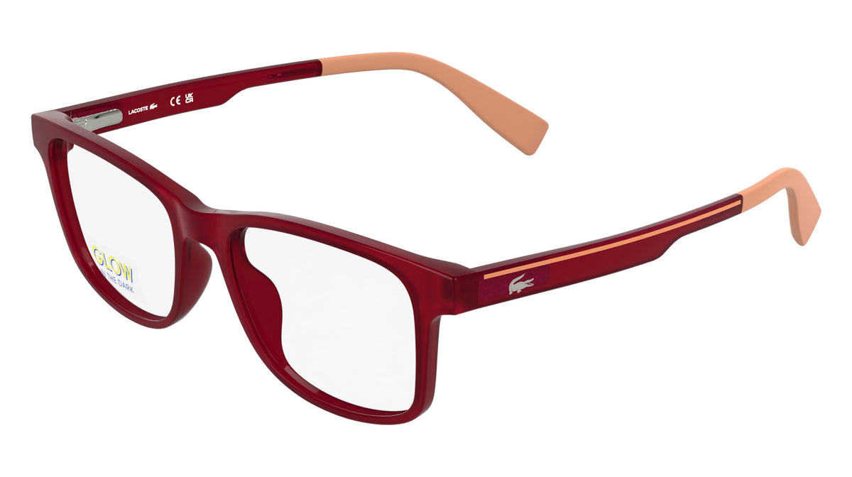 LACOSTE L3663 (615) TRANSPARENT RED LUMI 47-15-135