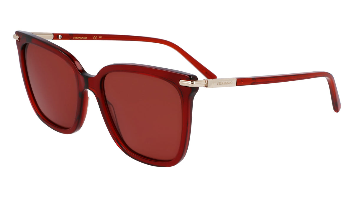 FERRAGAMO SF2037S (616) TRANSPARENT RED 56-18-145