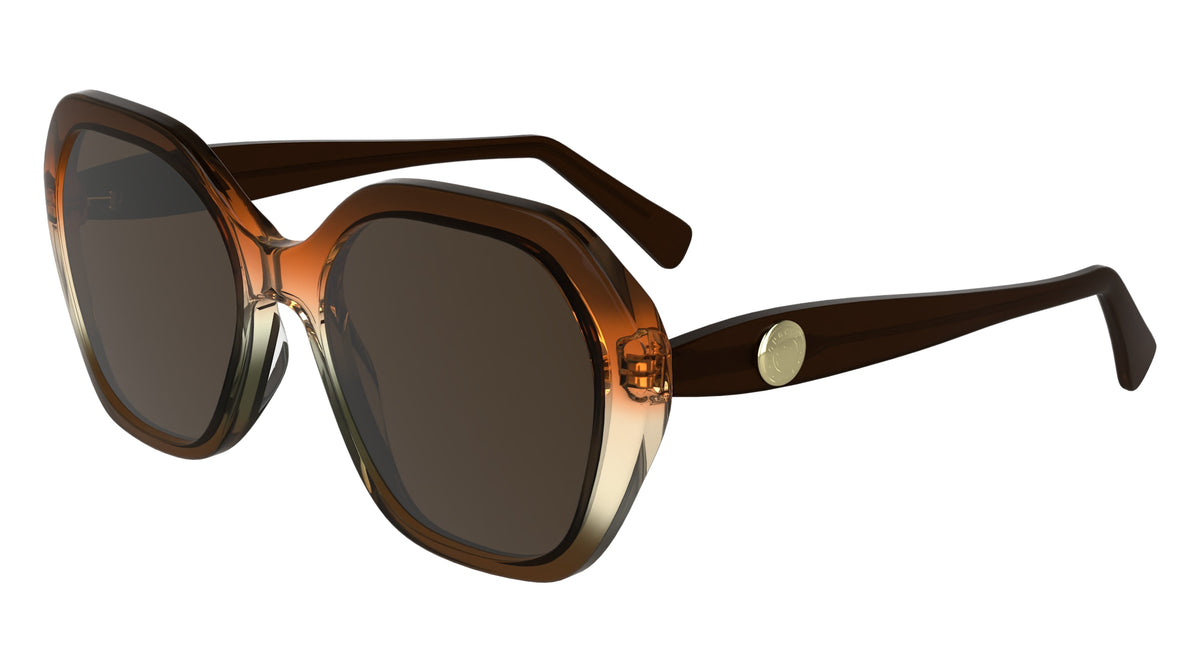 LONGCHAMP LO759S (209) TRANSPARENT GRADIENT BROWN/ORA 54-18-140