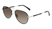 CALVIN KLEIN JEANS 44874 (718) SHINY BLACK/GOLD 56-18-145
