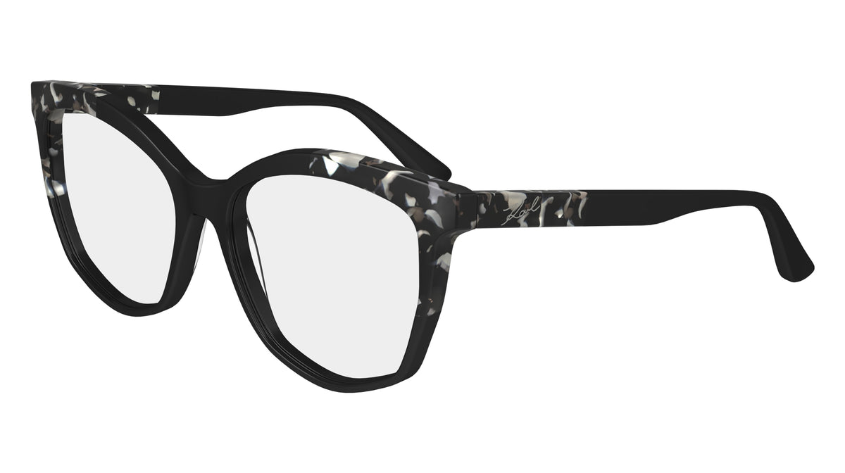 KARL LAGERFELD KL6154 (013) BLACK/MARBLE BLACK 55-16-140