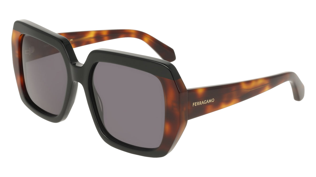 FERRAGAMO SF2081S (006) BLACK/TORTOISE 56-17-145