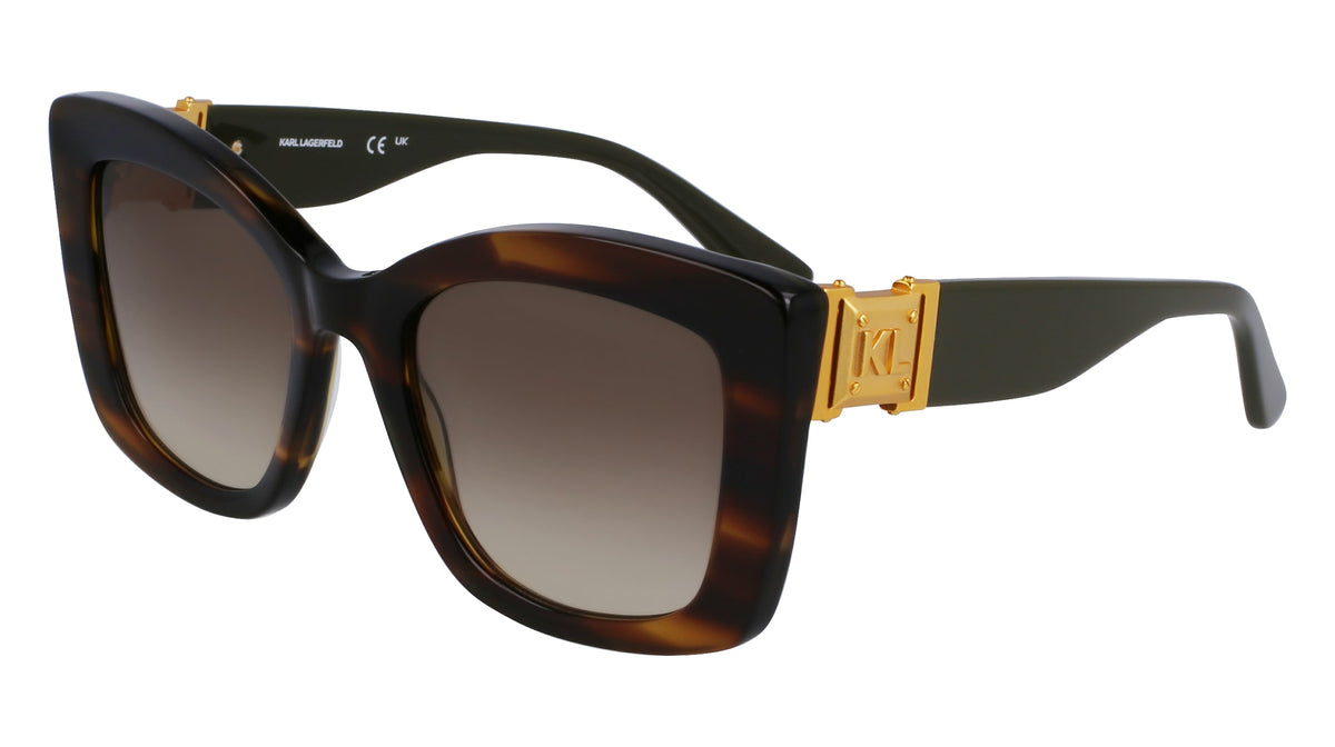 KARL LAGERFELD KL6139S (212) STRIPED BROWN 53-21-140