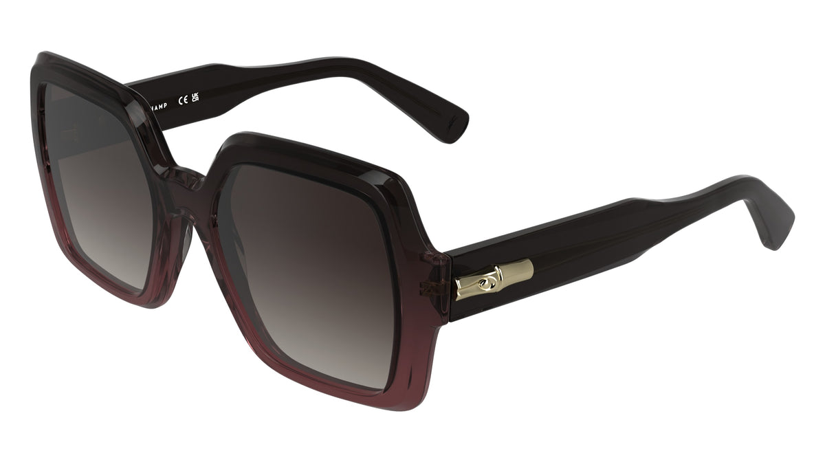 LONGCHAMP LO790S (604) TRANSPARENT GRADIENT BURGUNDY 54-22-145