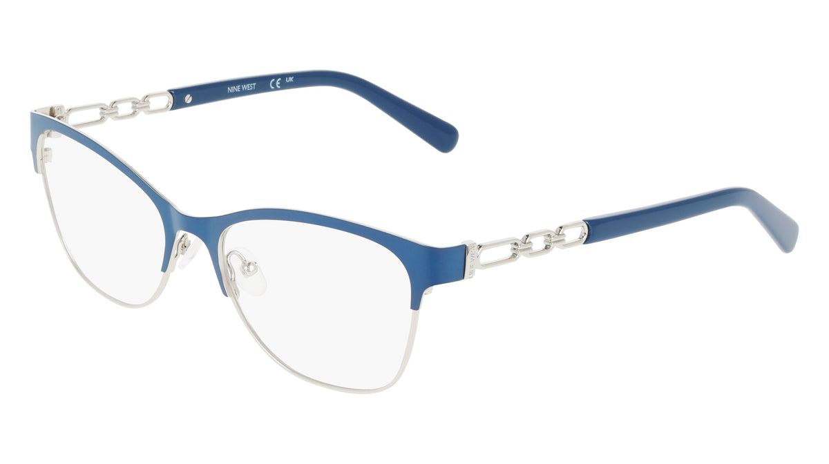 NINE WEST NW8024 (400) DENIM BLUE/SILVER 53-17-140