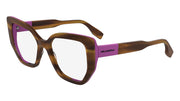 KARL LAGERFELD KL6174 (234) STRIPED BROWN/ROSE 53-17-145