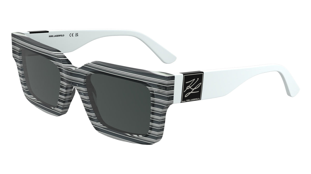 KARL LAGERFELD KL6182S (008) STRIPED BLACK 51-20-140