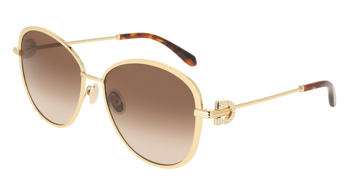 FERRAGAMO SF333SR (745) GOLD/BROWN GRADIENT 61-17-140