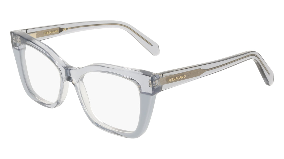 FERRAGAMO SF3052 (454) TRANSPARENT AZURE/AZURE 51-17-145