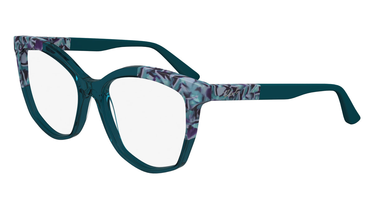 KARL LAGERFELD KL6154 (434) BLUE/MARBLE BLUE 55-16-140