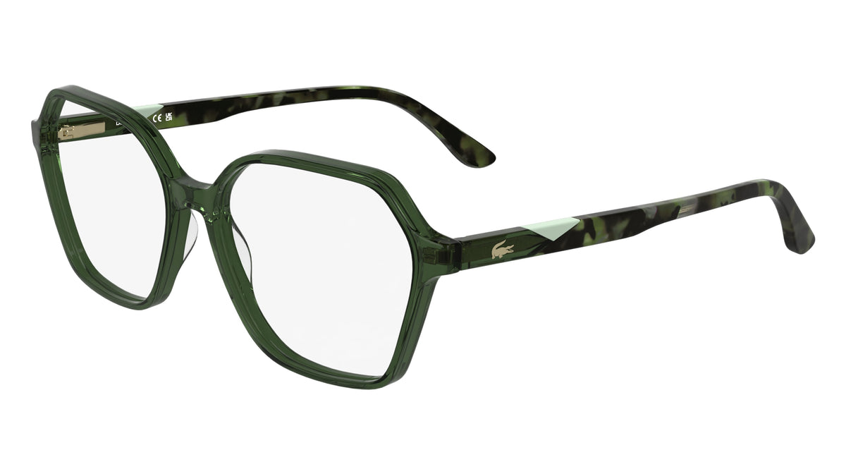 LACOSTE L2988 (301) TRANSPARENT GREEN 55-15-145