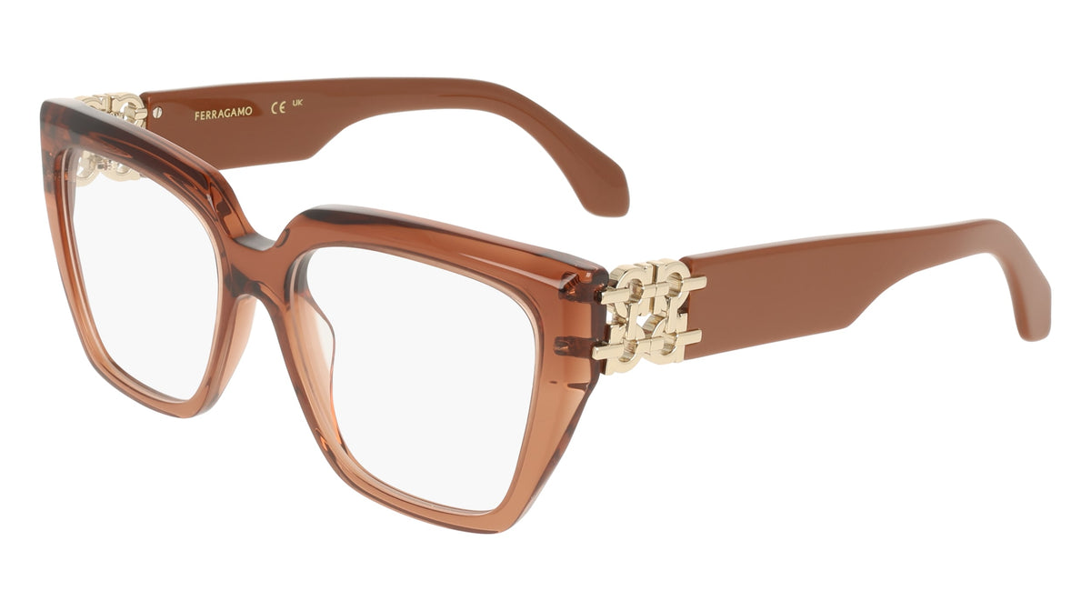 FERRAGAMO SF3041E (261) TRANSPARENT CARAMEL 53-16-140