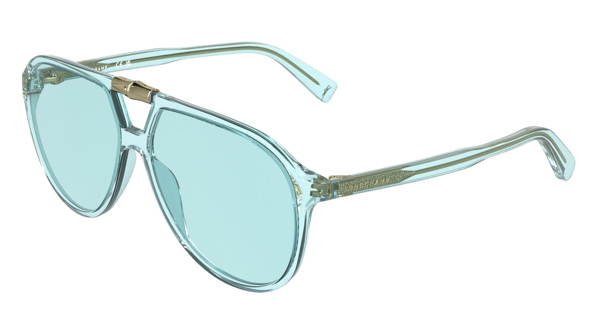 LONGCHAMP LO800S (419) TRANSPARENT AQUA 58-13-140
