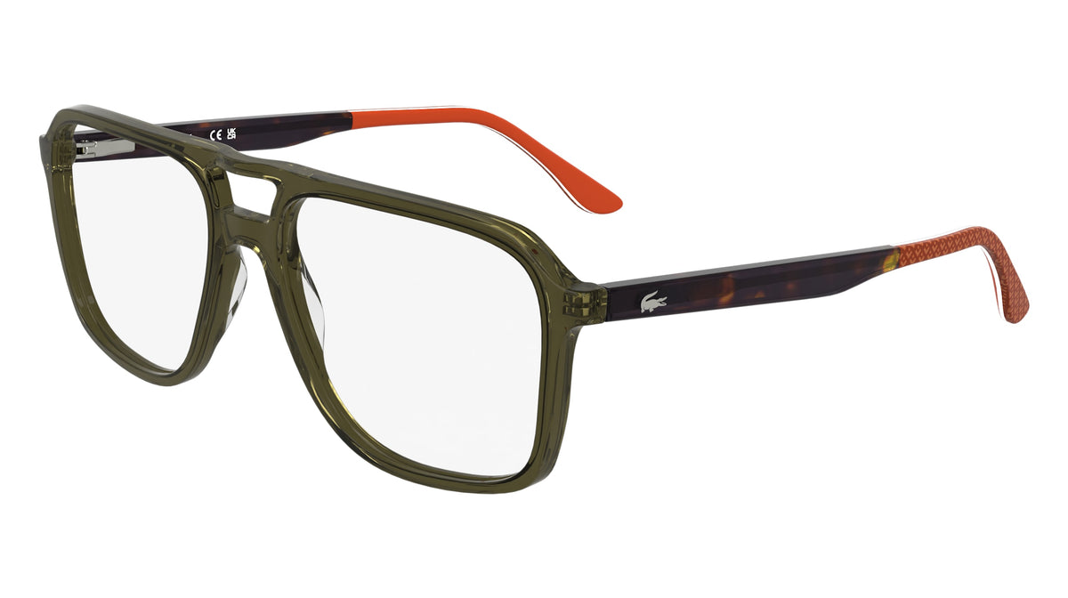 LACOSTE L2991 (275) TRANSPARENT KHAKI BROWN 60-16-150
