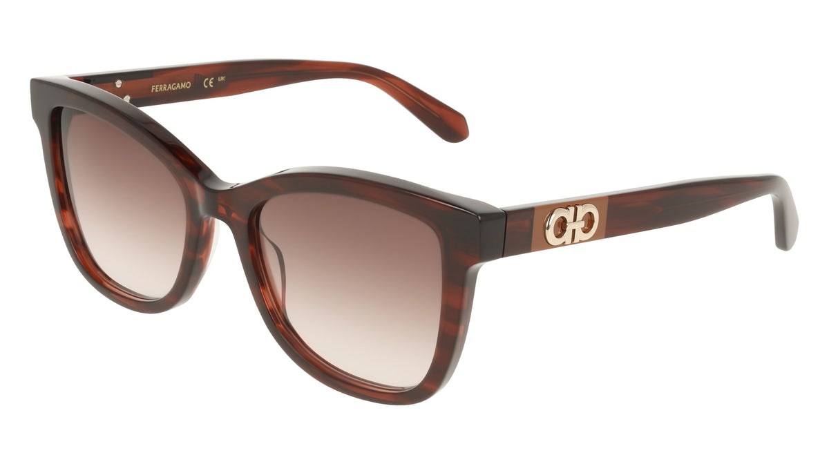 FERRAGAMO SF2108S (656) STRIPED WINE 54-19-145