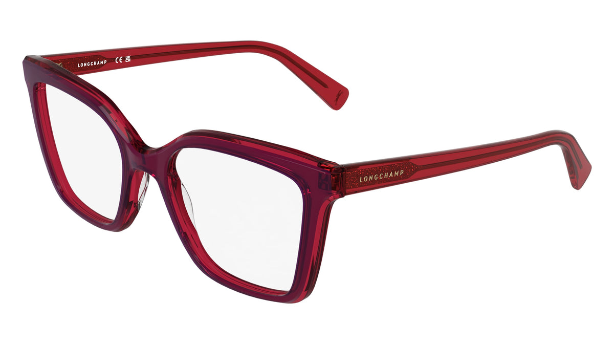 LONGCHAMP LO2795 (504) OPALINE PURPLE/TRANSPARENT RED 53-19-140