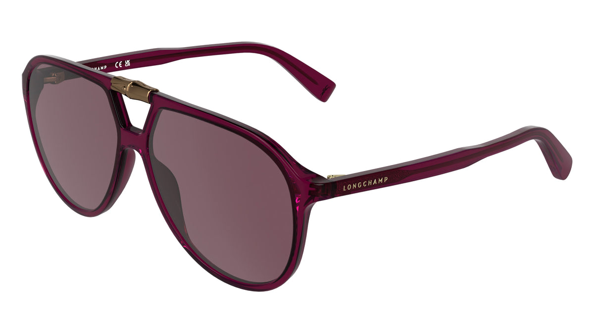 LONGCHAMP LO800S (601) TRANSPARENT BURGUNDY 58-13-140