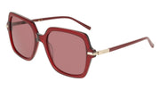 FERRAGAMO SF2076S (616) TRANSPARENT RED 57-19-145