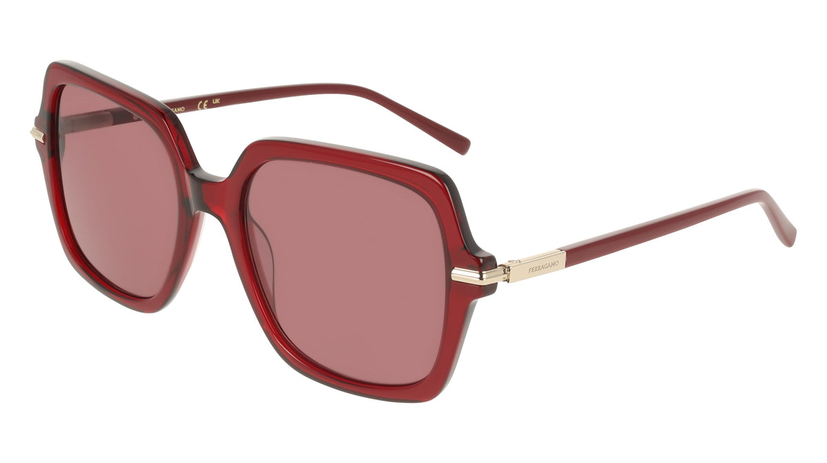 FERRAGAMO SF2076S (616) TRANSPARENT RED 57-19-145