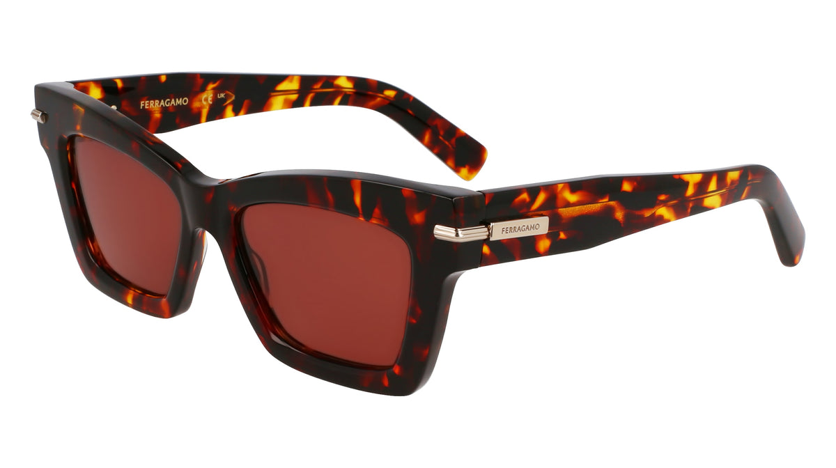 FERRAGAMO SF2031S (242) DARK TORTOISE 52-17-145