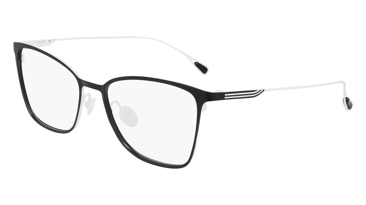 PURE P5018 (002) SATIN BLACK/ WHITE 53-17-140