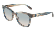 FERRAGAMO SF2108S (314) STRIPED SAND BLUE 54-19-145