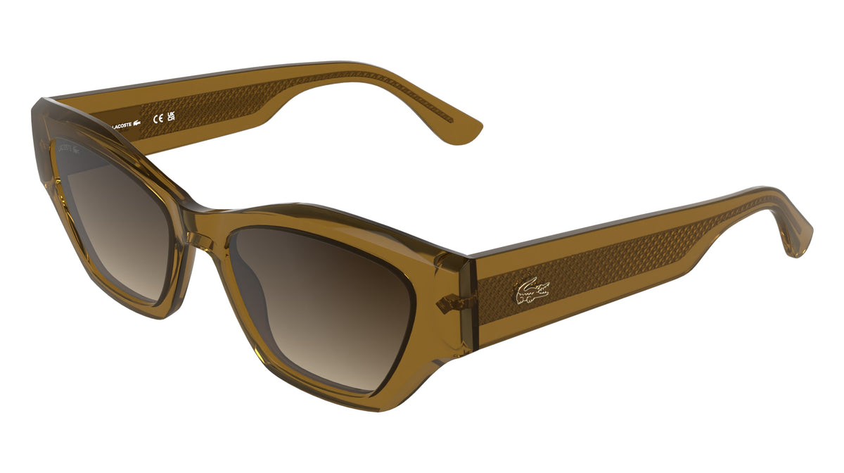 LACOSTE L6072S (214) TRANSPARENT BROWN 52-18-140