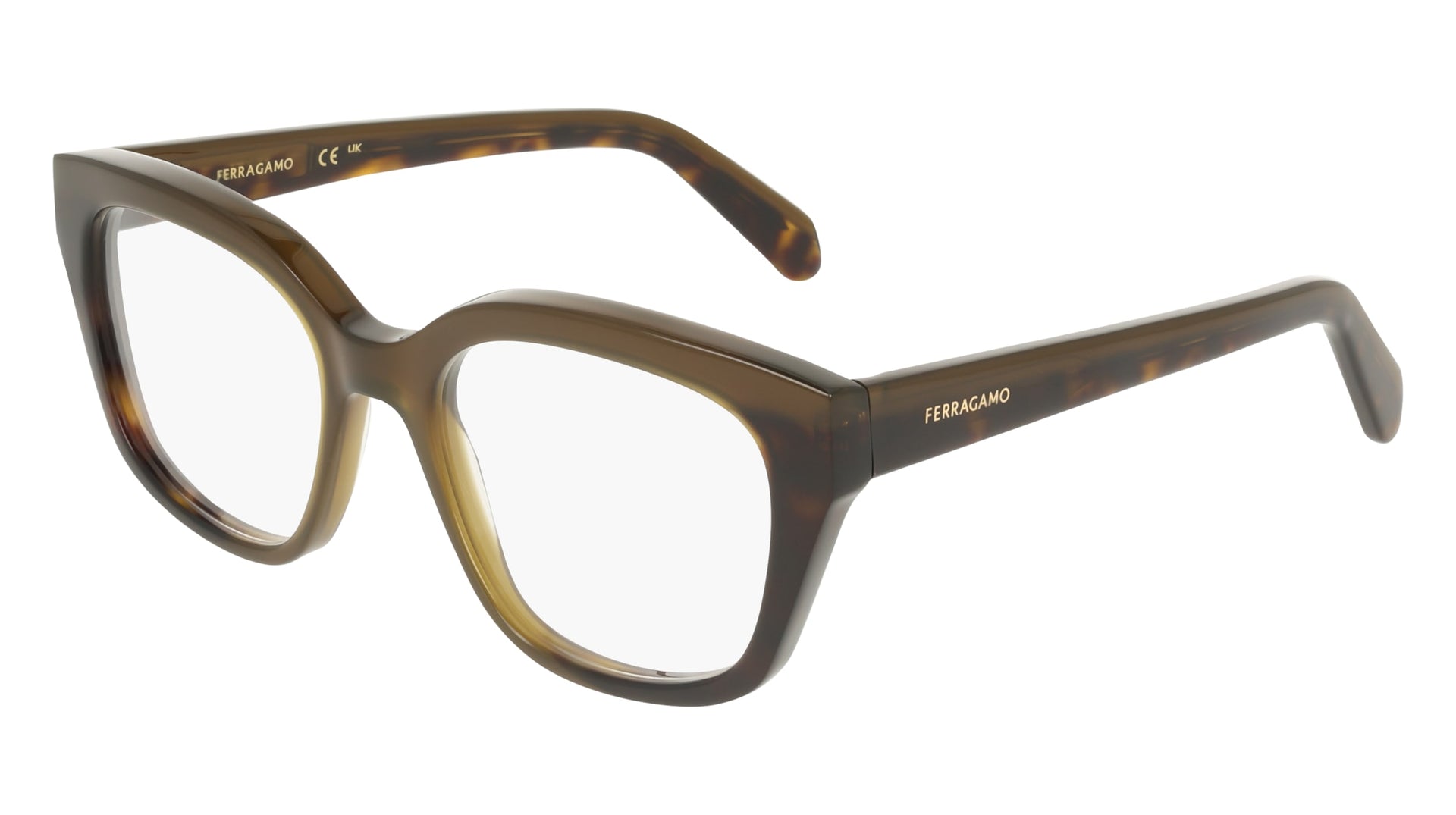 FERRAGAMO SF3023 (338) OPALINE KHAKI/DARK TORTOISE 51-18-140