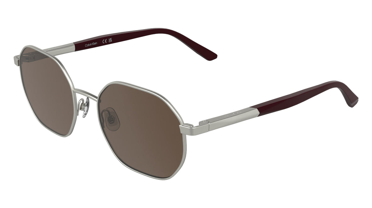 CALVIN KLEIN CK25110S (045) MATTE SILVER 53-19-145