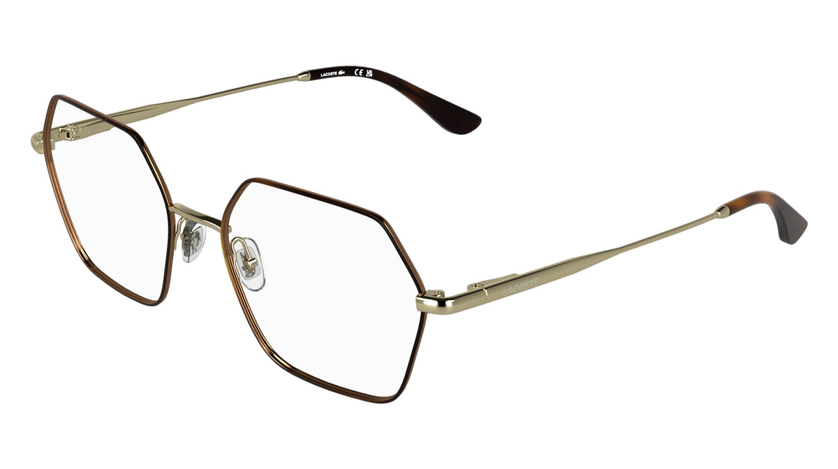 LACOSTE L2322 (756) GOLD/HAVANA 55-18-140