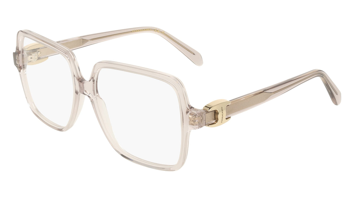 FERRAGAMO SF3058 (028) TRANSPARENT WARM GREY 56-15-145