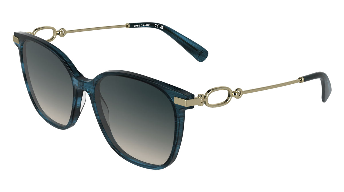 LONGCHAMP LO805S (407) STRIPED BLUE 55-16-140