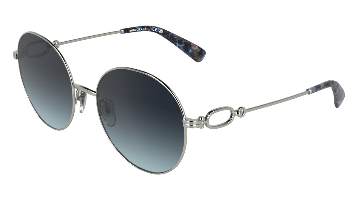 LONGCHAMP LO188S (042) SILVER/GRADIENT BLUE 57-19-145
