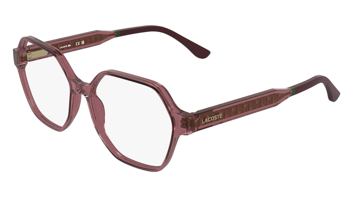 LACOSTE L4000 (601) TRANSPARENT BURGUNDY 55-15-145