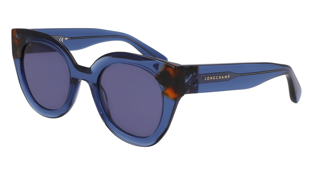 LONGCHAMP LO750S (430) BLUE/HAVANA 49-23-140