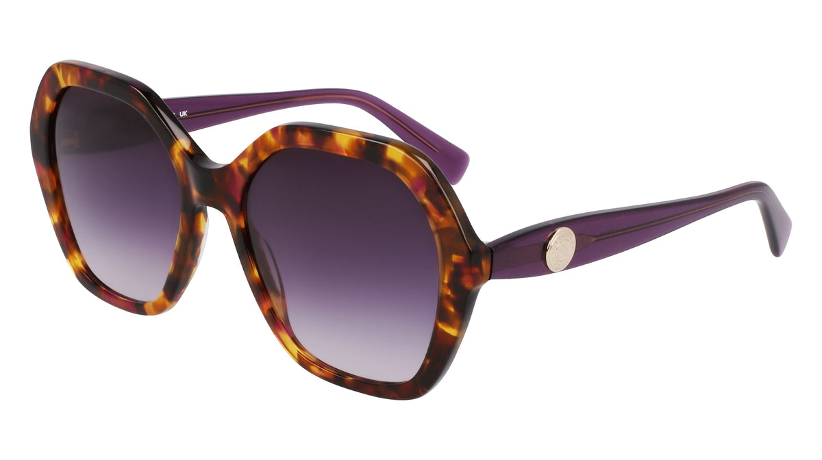 LONGCHAMP LO759S (502) PURPLE HAVANA/PURPLE 54-18-140