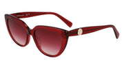 LONGCHAMP LO766S (601) TRANSPARENT BURGUNDY 53-17-140