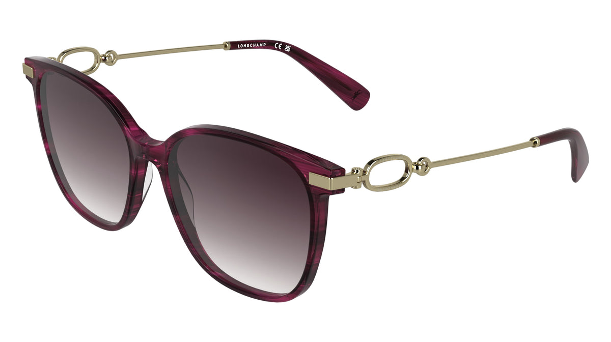 LONGCHAMP LO805S (503) STRIPED PURPLE 55-16-140