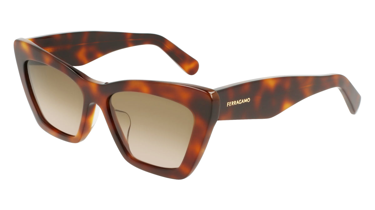FERRAGAMO SF929SLB (219) BROWN TORTOISE 56-16-145