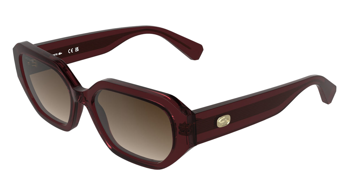 LACOSTE L6091S (601) TRANSPARENT BURGUNDY 55-17-145