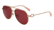 LONGCHAMP LO178S (772) ROSE GOLD/WINE 58-14-140