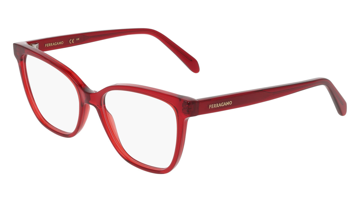 FERRAGAMO SF3062 (612) TRANSPARENT BURGUNDY 54-16-145