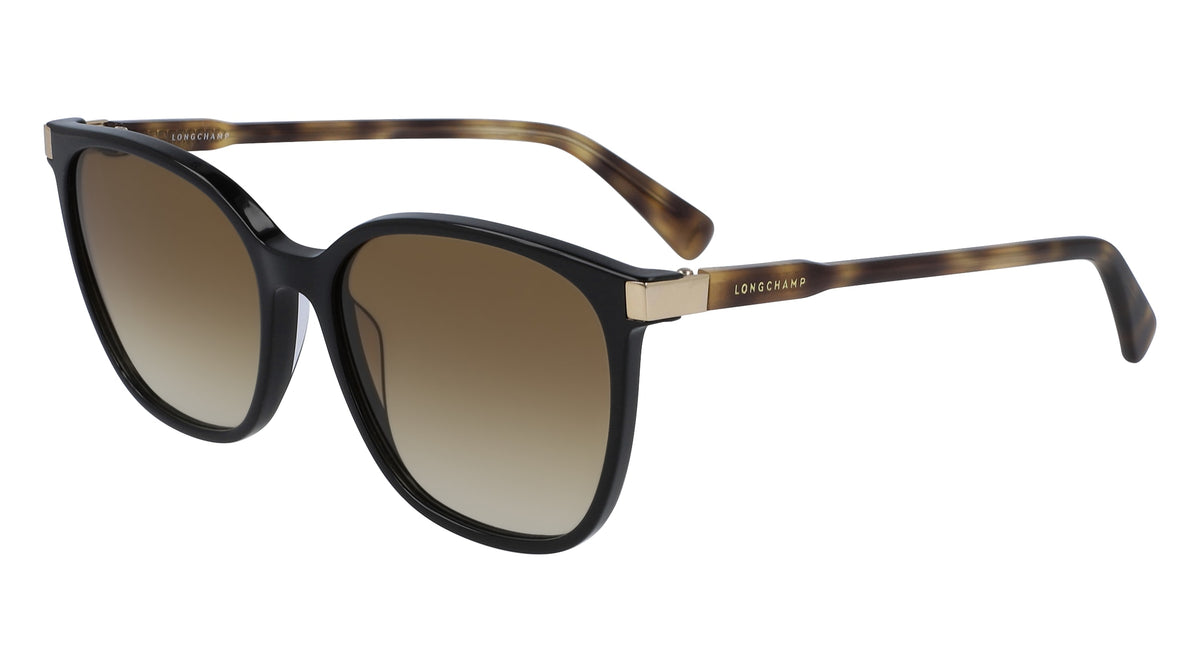 LONGCHAMP 36645 (010) BLACK/HAVANA 54-16-140