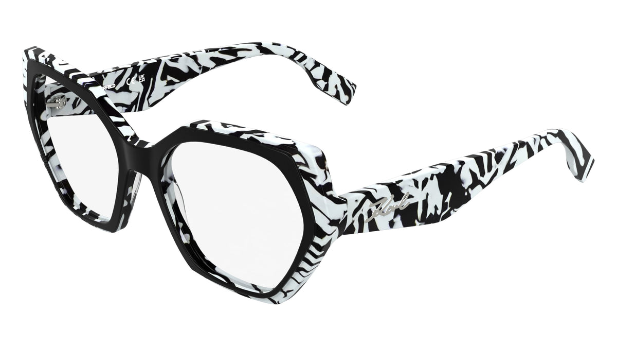 KARL LAGERFELD KL6229 (013) BLACK/MARBLE BLACK 56-18-140